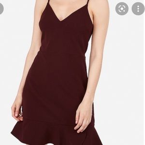 NWT Express Dress- Deep Maroon color